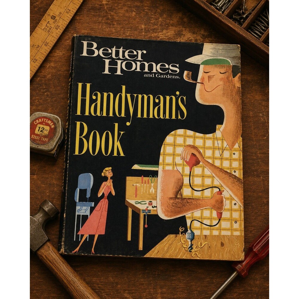 Vintage 1966 Better Homes & Gardens Handyman’s Book Ring Binder DIY Home Repair